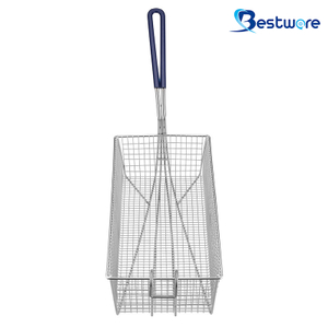 Fry Basket with Rubberized Handle - 380×215×135mm