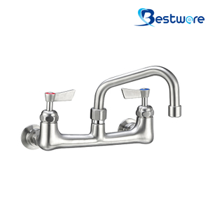 8" Center Wall Kitchen Faucet
