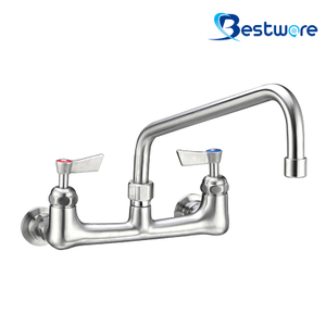 8" Center Wall Kitchen Faucet