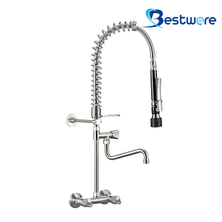150mm Wall Mount Café Pre Rinse Faucet